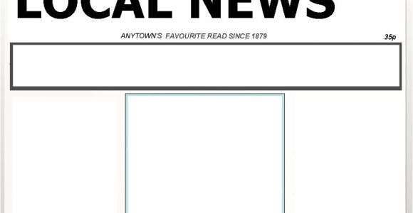 Newpaper Template Blank Newspaper Template Cyberuse