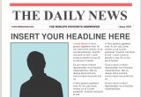 Newpaper Template Free Newspaper Template Cyberuse