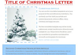 Newsletter Free Templates On Microsoft Word 17 Christmas Newsletter Templates Free Psd Eps Ai