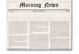 Newspaper Header Template Newspaper Headline Template Stock Images Image 16146424