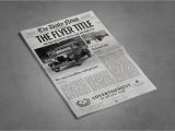 Newspaper Template Ai 1 Page Newspaper Template Illustrator Graphic by Ted