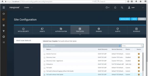 Nexpose Scan Templates Testing Rapid7 Nexpose Ce Vulnerability Scanner