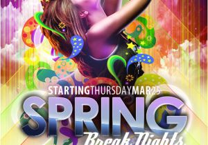 Next Day Flyers Templates Free Club Flyer Templates for Spring Break Photoshop Psd