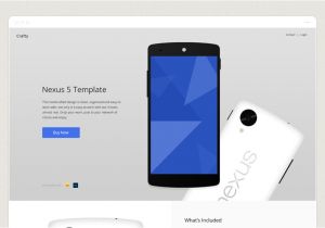 Nexus 5 Skin Template Nexus 5 Showcase Website Templates On Creative Market