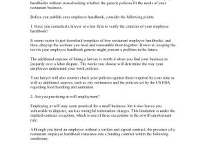 Ngo Employment Contract Template Restaurant Management Contracts