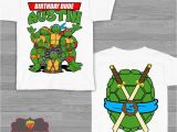 Ninja Turtles Happy Birthday Card Blue Tmnt Teenage Mutant Ninja Turtles Birthday Shirt