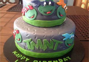 Ninja Turtles Happy Birthday Card Ninja Turtle Cake with Images Ninja Turtle Birthday