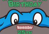 Ninja Turtles Happy Birthday Card Ninja Turtles Invitation Tmnt Teenage Mutant Ninja Turtles