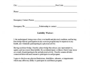 No Liability Contract Template Free Printable Release and Waiver Of Liability Agreement