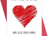 No Valentine Card From Boyfriend Naughty Anniversary Card Love Card Sexy Card for Boyfriend Husband Girlfriend Raunchy Gift