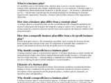 Non Profit Business Plan Template Non Profit Business Plan 10 Free Pdf Word Documents