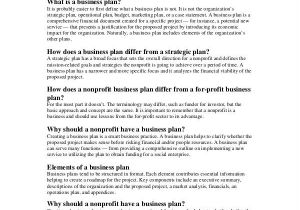 Nonprofit Business Plan Template Free Download Non Profit Business Plan 10 Free Pdf Word Documents