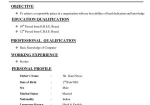 Normal Resume for Job Application Image Result for Cv format normal Microsoft Word Basic
