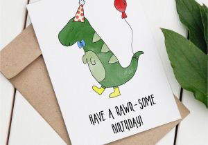 Not On the High Street Anniversary Card Dinosaur Birthday Party Greeting Card with Images