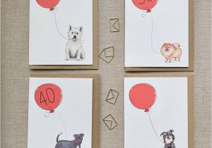 Not On the High Street Anniversary Card Personalised Dog Breed Birthday Card