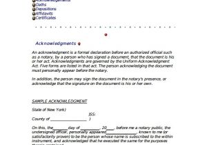Notary Contract Template 10 Sample Notarized Letters Pdf Word