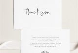 Note for Thank You Card Printable Thank You Card Wedding Thank You Cards Instant