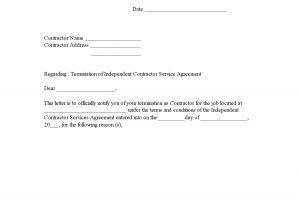 Notice Of Cancellation Of Contract Template Printable Notice Of Termination Template 2015 Sample