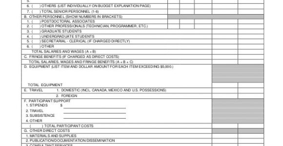Nsf Budget Template Budget Template 10 Free Excel Pdf Documents Download