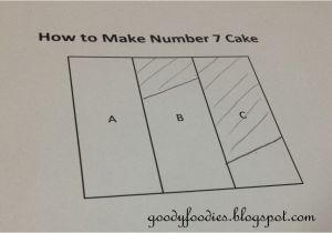 Number 1 Birthday Cake Template Goodyfoodies How to Make Number 7 Birthday Cake