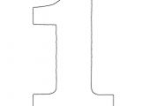 Number 1 Birthday Cake Template Number One Stencil to Cut Out Numbers Plasma Image 1