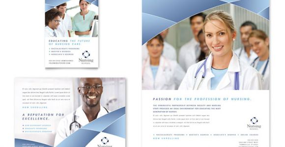 Nursing Flyer Templates Nursing School Hospital Flyer Ad Template Design