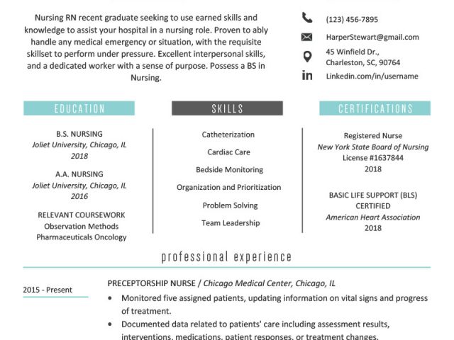 resume for bsc nursing fresher