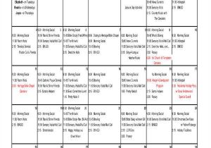 Nursing Home Activity Calendar Template 10 Activity Calendar Templates Free Sample Example