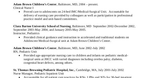 Nursing Student Resume Clinical Experience Nursing Student Resume Example 10 Free Word Pdf