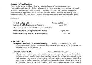 Nursing Student Resume Summary Of Qualifications Family Nurse Practitioner Resume