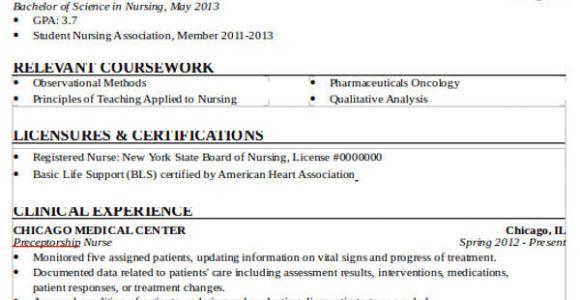 Nursing Student Resume with No Experience Pdf 7 Sample New Nurse Resumes Examples In Word Pdf