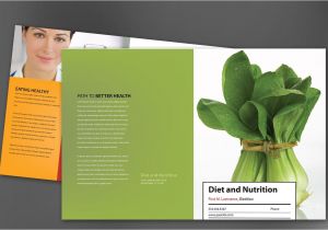 Nutrition Brochure Template Half Fold Brochure Template for Health and Nutrition