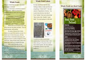 Nutrition Brochure Template Nutrition Brochure Template 5 the Best Templates Collection