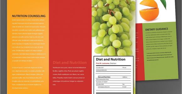 Nutrition Brochure Template Nutrition Brochure Template the Best Templates Collection