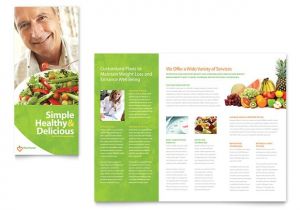 Nutrition Brochure Template Nutritionist Dietitian Tri Fold Brochure Template Design