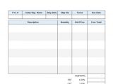 Nvoice Template Blank Invoices to Print Mughals