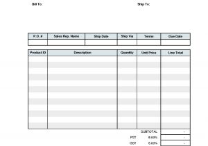 Nvoice Template Business Invoice Template Free Invoice Example