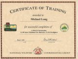 Nwcg Certificate Template Mike Long Cf Ms
