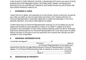 Nys Will Template Free Louisiana Last Will and Testament Template Pdf
