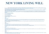 Nys Will Template New York Advance Directives Living Will Health Care