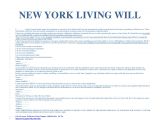 Nys Will Template New York Advance Directives Living Will Health Care