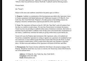Nys Will Template New York Residential Lease Agreement Free Rental Lease
