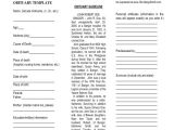 Obituary Guide Template 11 Obituary Writing Template Free Sample Example