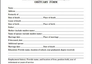 Obituary Template Word Document 4 Editable Obituary Template Sampletemplatess