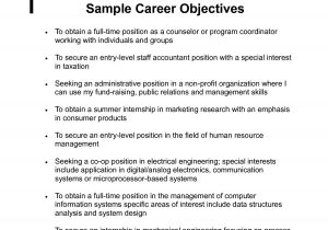 Objective Resume Samples How to Write Career Objective with Sample