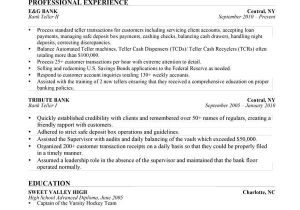 Objectives In Resume for Job Interview This Bank Teller Resume Sample Was Professionally Written