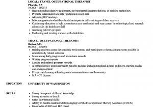 Occupational therapy Student Resume 6 7 Physical therapy Resume Resumename Com