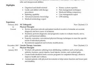 Occupational therapy Student Resume Physical therapist Resume Examples Created by Pros