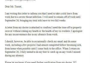 Off Sick Email Template 42 Leave Letter Samples Pdf Word Apple Pages