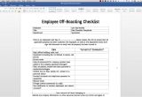 Offboarding Email Template Employee Off Boarding Checklist Template Youtube